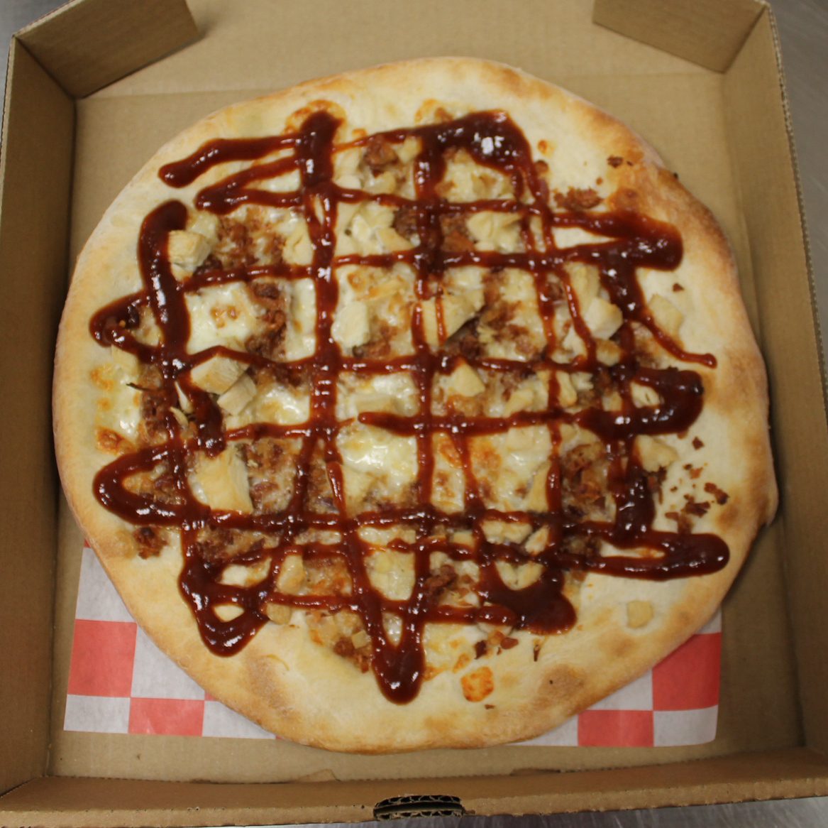BBQ Chicken Pizza.
