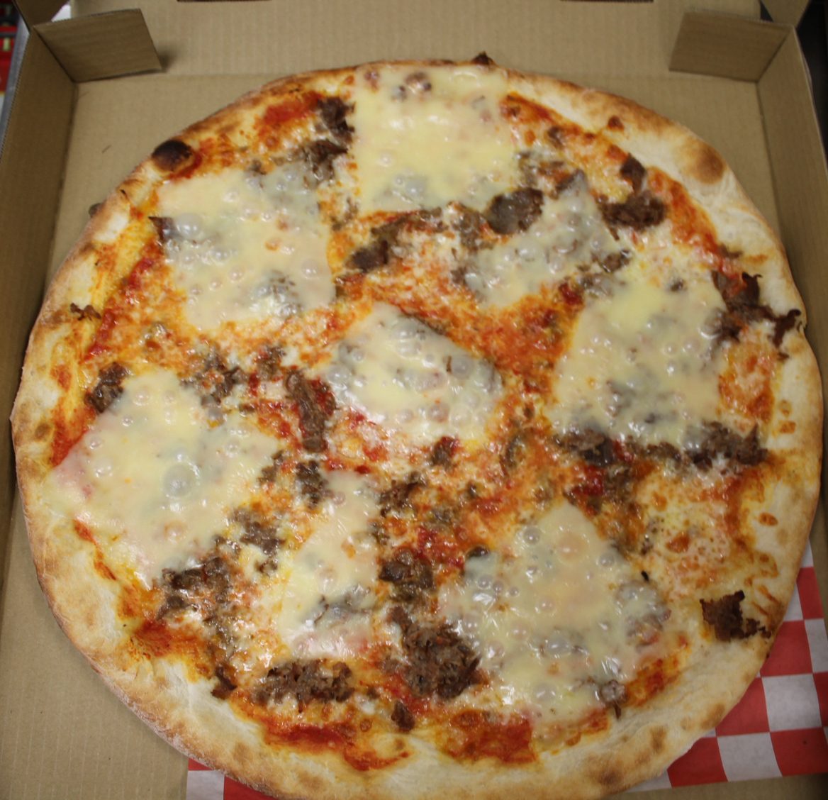 Cheesesteak Pizza.