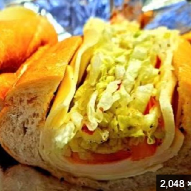 8" Mixed Cheese Hoagie Meal Deal.