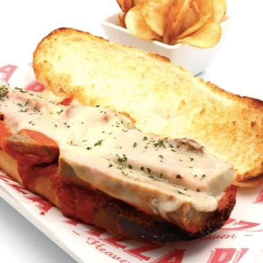 Sausage Parm Sandwich.
