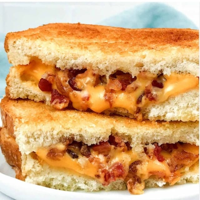 Grilled Cheese with Bacon.