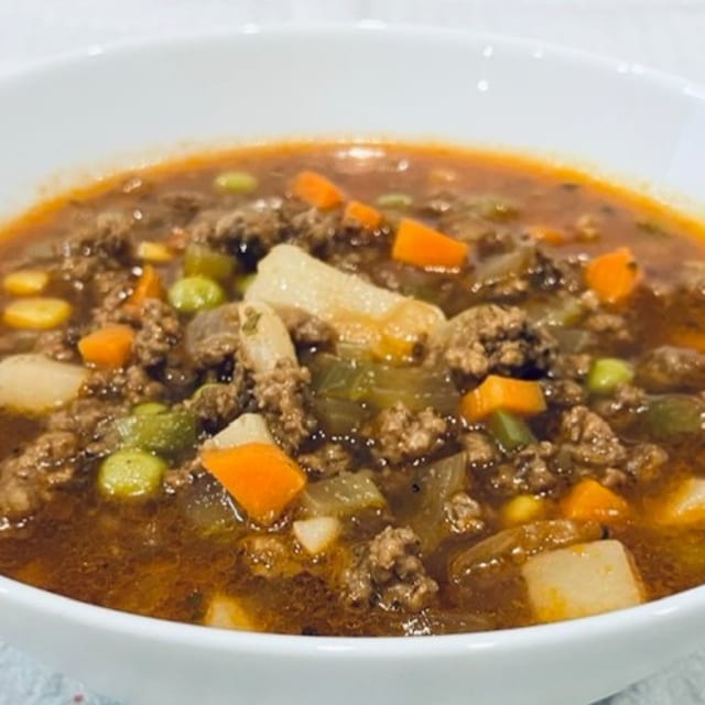 Vegetable Beef Soup.