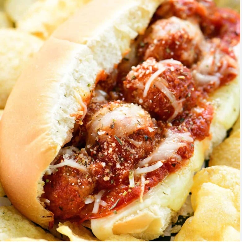 Meatball Parm Sandwich.